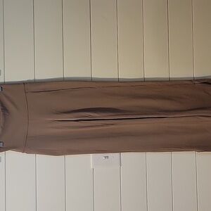 ATHLETA TRANSCEND STASH CROP STRAIGHT LEG PANTS XS RUSTIC BEIGE